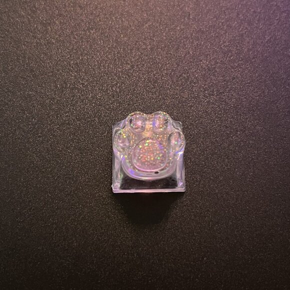Pink Kitty Paw Translucent Keycap for OEM Mechanical Keyboard with Cross Axis - Picture 4 of 4